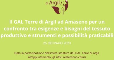 Il GAL Terre di Argil ad Amaseno per un confronto tra esigenze, bisogni del tessuto produttivo e strumenti e possibilità praticabili